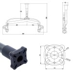 Original EFT Landwirtschaft liche Anlage Uav Y Doppel düse Extended Rod Doppel düse G616 G420 G620 G626 G630 Hohe Qualität